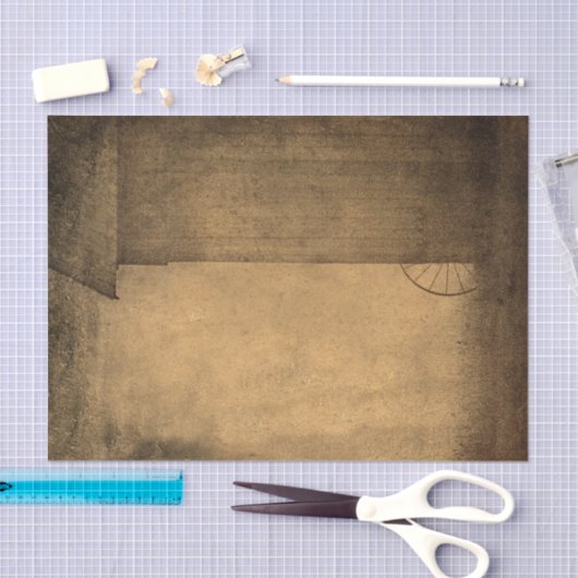 Rustic Country Barn Brown Sepia  textuur Tissuepapier (Craft)