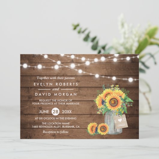 Rustic Country Barn Lights Kaart (Staand voorkant)