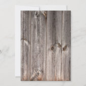 Rustic Country Barn met Blauwgroen Blue Daisies We Kaart (Achterkant)