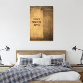 Rustic Country Barn Texture Home Phrase Canvas Afdruk (Insitu (Slaapkamer))