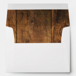Rustic Country Barn Wood Enveloppen
