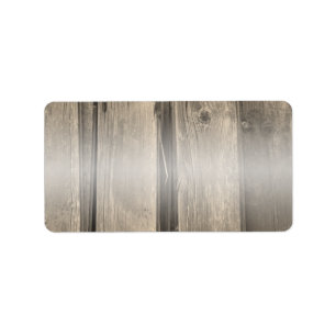 Rustic Country Barn Wood Etiket