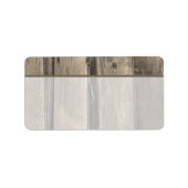 Rustic Country Barn Wood Etiket (Voorkant)
