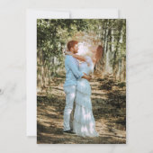 Rustic Country Barn Wood Photo Collage Wedding Kaart (Achterkant)