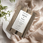 Rustic Country Barn Wood Wedding Kaart