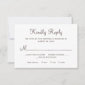 Rustic country barn wood wedding RSVP kaartje (Voorkant)