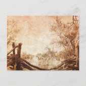 Rustic Country boerderij Wedding Save the Date Aankondigingskaart (Achterkant)