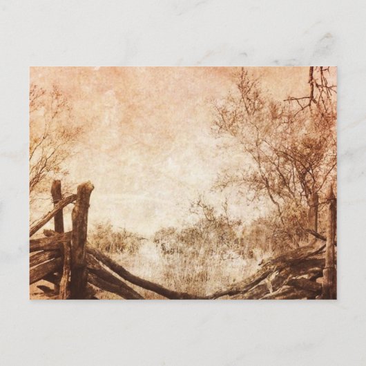 Rustic Country boerderij Wedding Save the Date Aankondigingskaart (Achterkant)