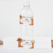 Rustic Country Boots & Pet Waterflesetiket Waterfles Etiket