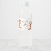 Rustic Country Boots & Pet Waterflesetiket Waterfles Etiket (Voorkant)