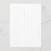 Rustic Country Boots Vrijgezellenfeest Bedankt Car Menu (Achterkant)