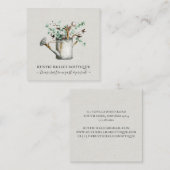 Rustic Country Boutique Vierkante Visitekaartje (Voorkant / Achterkant)