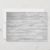 Rustic Country Bridal Paarse Vrijgezellenfeest Kaart (Achterkant)