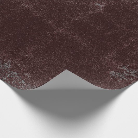 Rustic Country Brown Grunge Texture  Cadeaupapier (Hoek)