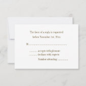 Rustic Country Buck and Doe RSVP koninklijk (Achterkant)