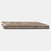 Rustic Country Burlap Lights Wedding Gastenboek (Rug)