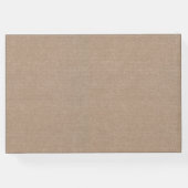Rustic Country Burlap Lights Wedding Gastenboek (Achterkant)