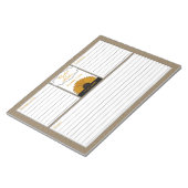 .Rustic Country Burlap Sunflower Wedding Planner Notitieblok (Schuin)