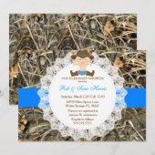 Rustic Country  Camo Baby shower Uitnodigen Kaart (Voorkant / Achterkant)