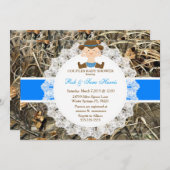 Rustic Country  Camo Baby shower Uitnodigen Kaart (Voorkant / Achterkant)