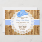 Rustic Country  Camo Baby shower Uitnodigen Kaart (Voorkant)