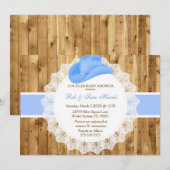 Rustic Country Camo Baby shower Uitnodigen Kaart (Voorkant / Achterkant)