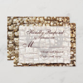 Rustic Country Camo Hunting Antlers Weddenschap RS RSVP Kaartje (Voorkant / Achterkant)