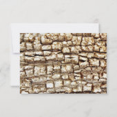 Rustic Country Camo Oranje Bow Wedding RSVP (Achterkant)