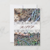 Rustic Country Camouflage Wedding RSVP-kaarten RSVP Kaartje (Voorkant)