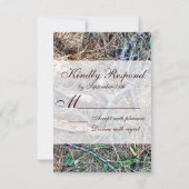 Rustic Country Camouflage Wedding RSVP-kaarten RSVP Kaartje (Achterkant)