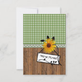 Rustic Country Charm Sunflower Moving Announge Aankondiging (Voorkant)