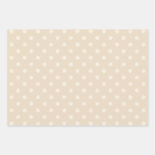 Rustic Country Chic Cream Patterns  Inpakpapier Vel (Voorkant 3)