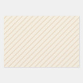 Rustic Country Chic Cream Plaid, Dots & Stripes Inpakpapier Vel (Voorkant 3)
