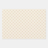 Rustic Country Chic Cream Plaid, Dots & Stripes Inpakpapier Vel (Voorkant 2)