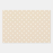 Rustic Country Chic Crème Patronen Inpakpapier Vel (Voorkant 3)