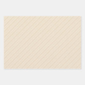 Rustic Country Chic Crème Patronen Inpakpapier Vel (Voorkant 2)