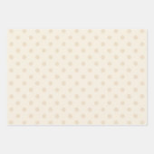 Rustic Country Chic Crème Patronen Inpakpapier Vel (Voorkant)