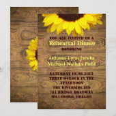 Rustic Country cowboy Wedding rehearings diner Kaart (Voorkant / Achterkant)