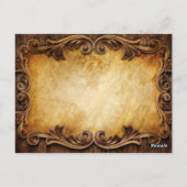Rustic Country Cowboy Westerne bruiloft bedankt Briefkaart (Achterkant)