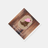 Rustic Country Cowgirl Laarzen & Pet | Gepersonali Servet (Hoek)