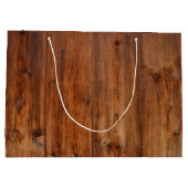 Rustic Country Dark Wood Photo Afstuderen Groot Cadeauzakje (Achterkant)