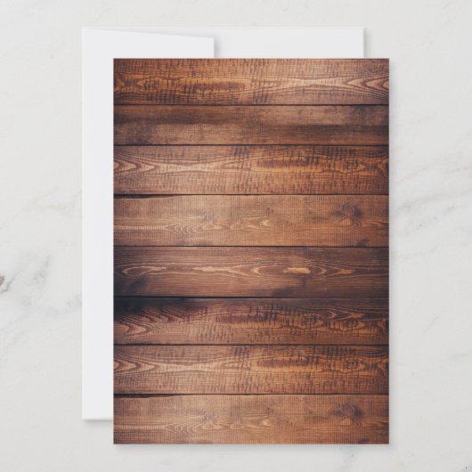 Rustic Country Deer Antlers Vrijgezellenfeest Kaart (Achterkant)