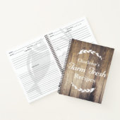 Rustic Country Farmhouse Barn Wood Recipe Notitieboek (Binnen)