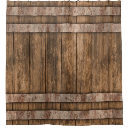 Rustic Country Farmhouse Douchegordijn (Voorkant)