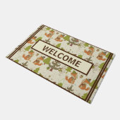 Rustic Country Farmhouse Fox Deurmat (Schuin)