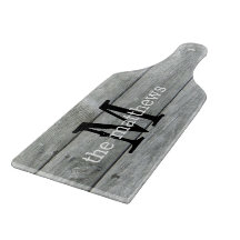 Rustic Country Farmhouse Grey Monogrammed Name