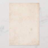 Rustic Country Floral Wedding Program Fan Back Programmakaart (Achterkant)