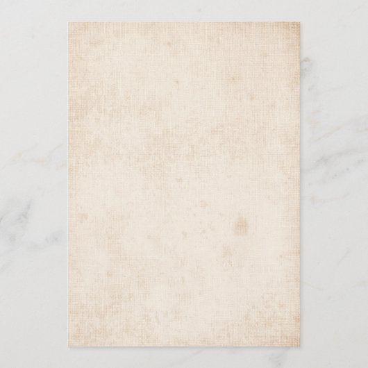 Rustic Country Floral Wedding Program Fan Back Programmakaart (Achterkant)