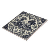 Rustic Country Folks French Toile Pastoral Scenery Tegeltje (Zijkant)