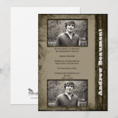 Rustic Country Foto Afstuderen Annountion Aankondiging (Voorkant / Achterkant)